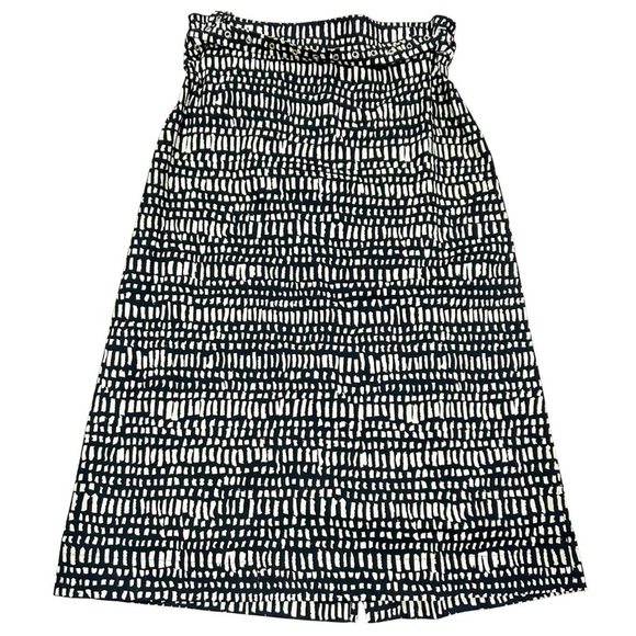 ‘S MaxMara Black & White Abstract Print Wrap Skirt - Picture 1 of 4